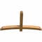 Ekena Millwork Bellingham Rough Sawn Timber Gable Bracket, Western Red Cedar, 60"W x 35"H x 4"D x 4"F, 14/12 Pitch GBW060X35X0404BEL00RWR - alternate 5